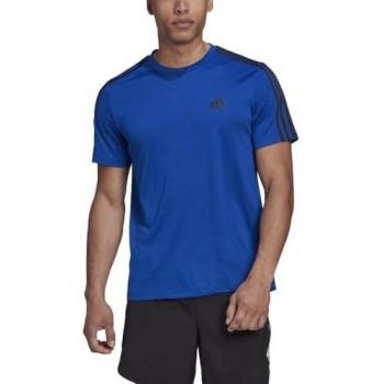 Camiseta de entrenamiento Adidas Aeroready 3 Stripes para hombres - Azul