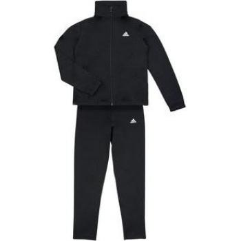 Adidas Girls' Black Essentials Big Logo Tracksuit
