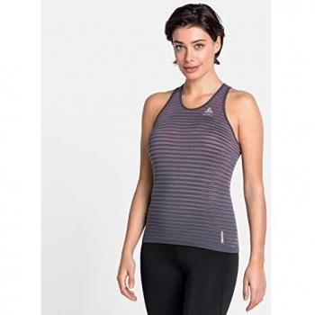 Odlo Blackcomb Pro - Camiseta de Tirantes para Mujer, Mujer, 313161, Gris Oscuro - Dye del Espacio, Small