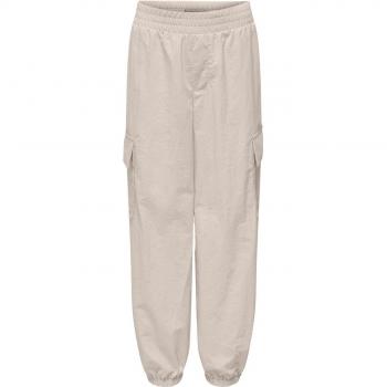 Only Kids Echo Beige Cargo Pants with Cuff for Girls