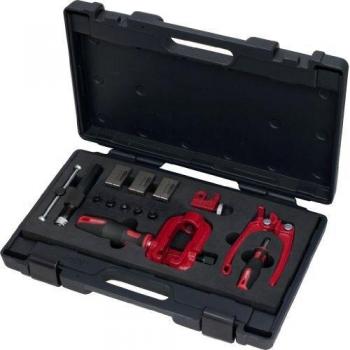 KS Tools FLAREFIX 1 - Universal Tool Set for Flanging Brake Lines, 16-Piece Set, Model 122.1290