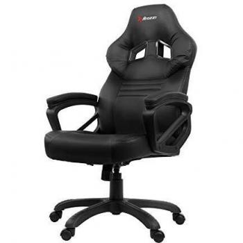 Arozzi Monza-Black, Cuero sintético, Negro, Grande