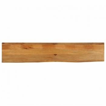 Tablero de mesa Día y Noche borde natural madera maciza mango 140x30x3,8 cm