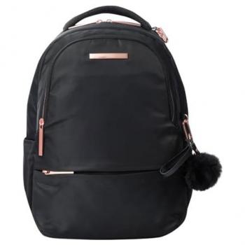 Mochila para Ordenador Portátil Adelaide 2.0 Negra con Bolsillo Secreto, 4 Compartimentos, 2 Bolsillos para Botellas y Correa para Maleta - Protección RFID