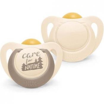 Chupete Nuk Latex Nature 0-6 Meses Pack de 2 Unidades con Materias Primas de Origen Natural