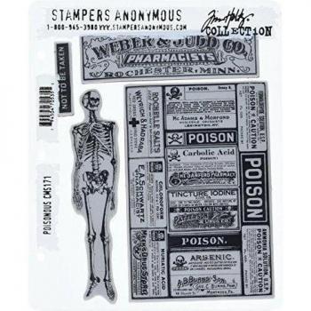 Stampers Anonymous Tim Holtz Cling timbro Set-velenosi