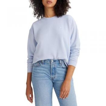 Sudadera Levi's® Everyday de cuello redondo para mujer, color lila celeste, talla S