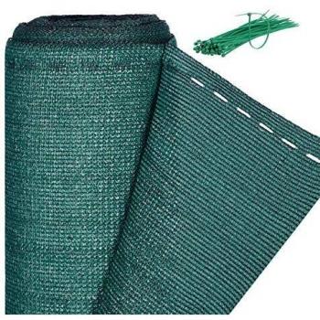 Panel de Ocultación Verde 1,8 x 6 m, Tela HDPE Resistente con Protección UV