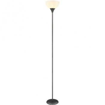 Lámpara de Pie Uplighter Titanio Mate 1x E27, Metal, Diseño Moderno, Altura 178.5 cm