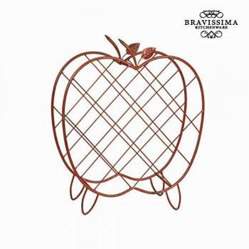 Portabottiglie di metallo mela by Bravissima Kitchen
