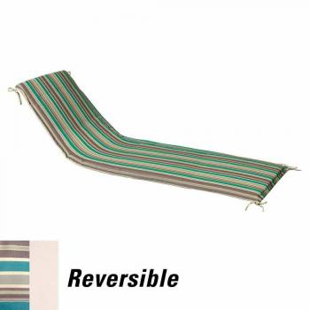 Papillon 8097050 - Cojín desenfundable para tumbona, 200 x 65 x 5cm, diseño de rayas