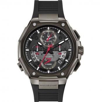Reloj para Hombre Bulova Precisionist X Cronógrafo 46mm Dial Negro Cuarzo 300M 30ATM