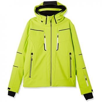 CMP Chaqueta Softshell con Capucha Desmontable para Hombre, Color Ácido, Modelo 32w0147