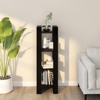Estantería divisor de espacios de madera de pino 41x35x125 cm en colores natural, blanco y gris, mueble de almacenaje para oficina, estudio, sala de estar y dormitorio