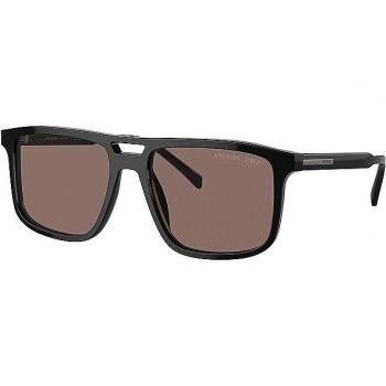 Prada PR A22S Polarized Men's Sunglasses Black Size 58
