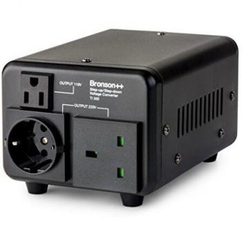 Bronson++ TI 300 - Transformador de 110 Voltios - Convertidor con núcleo toroidal EEUU 300 Vatios a Pasos Bronson 110V 300W