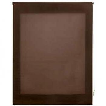 FirstlineGo Estor Enrollable traslúcido Liso Taupe 160 X 175 cm