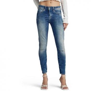 G-Star Women's Arc 3D Skinny Jeans, Blue, Casual Cotton Denim, Size 24/36