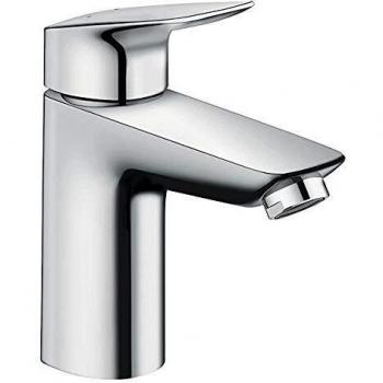 Hansgrohe 71107000 Logis grifo de lavabo 100 con vaciador Push-Open, cromo