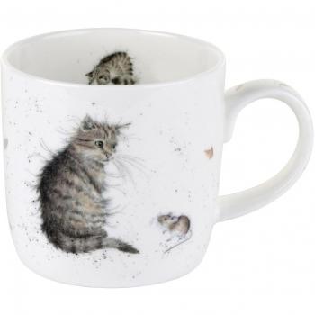 Wrendale de gato y ratón de taza