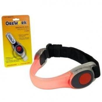 Orework 358777 Brazalete Reflectante 2 Led 4525, Unisex-Adult, Multicolor, Talla Única