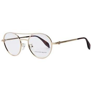 Alexander McQueen - Montura de gafas - para hombre Amarillo dorado Large
