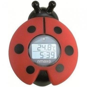 TERMOMETRO BAÑO BEBES RIMAX RB321 BABY CARE / TIMER / ROJO Y NEGRO