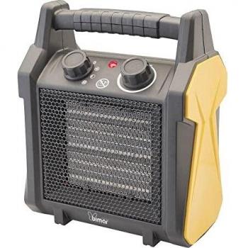 Termoventilador Profesional Bimar PTC 3kW para Espacios de hasta 30 m², Negro y Amarillo