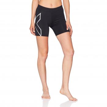 2XU Compression Pantalones Cortos, Mujer, Plateado, 120