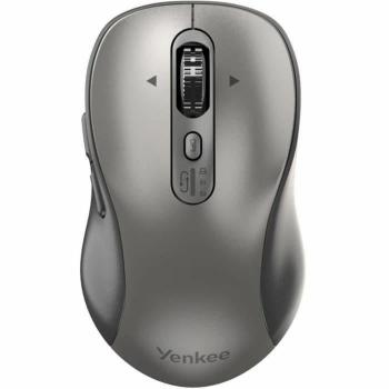 Ratón Inalámbrico Recargable YENKEE YMS 2010SR Gyro 3200 DPI 6 Botones Bluetooth y 2.4 GHz Gris