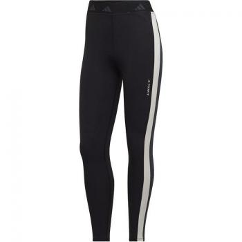 Mallas Adidas Mujer TRN Negro/Blanco - Corte Ajustado Tejido Suave Cintura Elástica