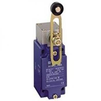 Schneider Electric XCKJ10541 Limit Switch Xckj, Th.Plastic Roller Lever Var. Length, 1Nc+1No, Snap, Pg13