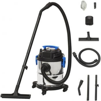 Vidaxl Aspirador En Seco Y Húmedo Plateado 1200 W 20 L