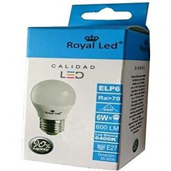 Royal Led Lampara iluminacion led esferica e27 6w 600lm 6400k 110985