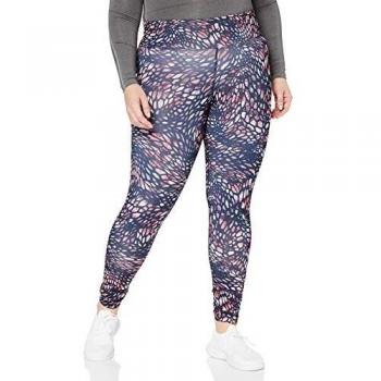 Odlo Helle Bl Bottom Long, Leggins para Mujer, Mujer, Helle Bl Bottom Long, Diving Navy/AOP Ss18, XS