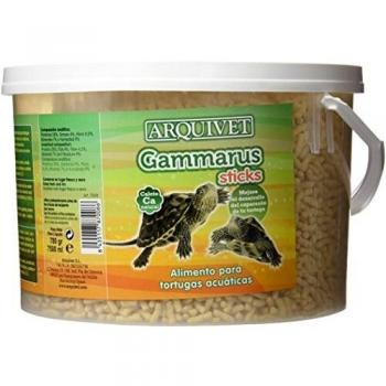 Arquivet Gammarus Sticks - Comida Tortugas palitos - Alimentación Natural para Tortugas acuáticas - Alimento Completo para Tortugas de Agua - Alimento Flotante Tortugas - 780 gr - 7.500 ml