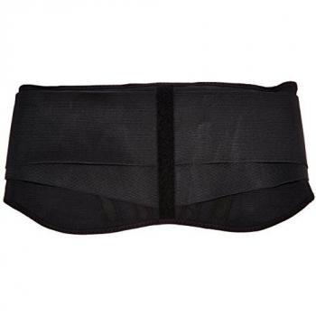 Cinturón Lumbar Real de Dos Capas Back on Track - Talla S, Color Negro