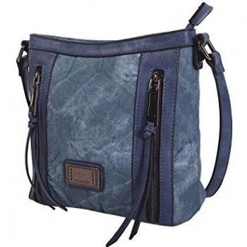 LOIS - 24545 BOLSO BANDOLERA WRINKLED, Color Azul vaquero