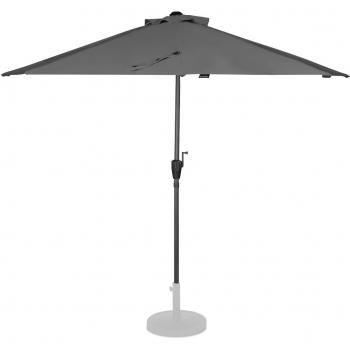 Sombrilla de balcón Premium Magione - 270x135cm - Gris - Lona resistente a los rayos UV UPF 50+ - Incluye funda de protección