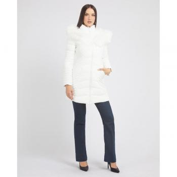 Chaqueta de plumas Guess New Ozana blanco largo para mujer