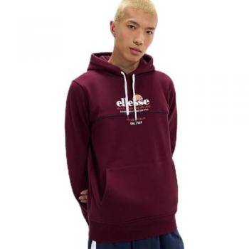 Sudadera con Capucha Ellesse Mvello Roja Regular Fit para Hombre Talla M