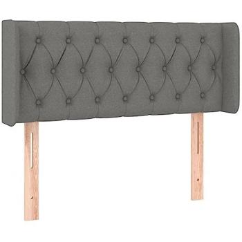 Cabecero LED Tapizado Gris Oscuro 103x16x78/88 cm