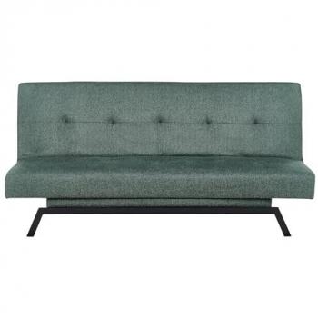 Sofá cama moderno 3 plazas tapizado en tela acolchado verde Leeds
