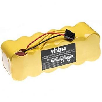 Batería NiMH 3000mAh (14.4V) Compatible con Aspirador Robot Ariete Briciola 2711 - Reemplazo para AT5186005100, LP43SC2000P