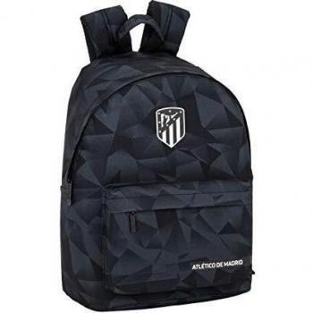 Atlético de Madrid Black Oficial Mochila Juvenil Para Portátil 14,1, 310x160x410mm