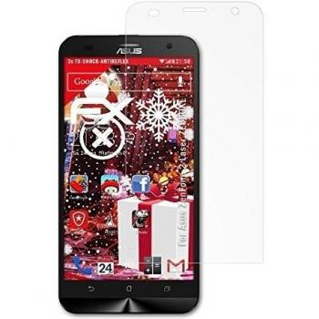 3 x atFoliX Anti-Choque Lámina Protectora de Pantalla Asus ZenFone 2 Laser