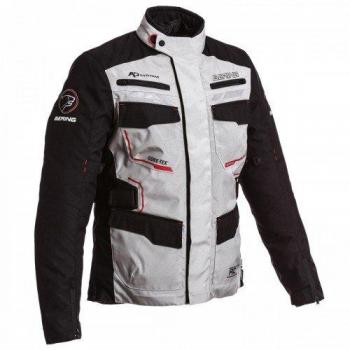Bering chaqueta moto Shield, Negro/Gris, talla XXL