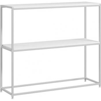Estantería Escorpio Homcom 2 Estante Blanco 87X100x30 Cm