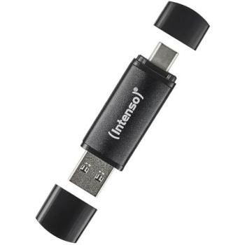 Memoria USB Intenso Flex Line 256 GB, USB 3.2 Gen 1, USB-A y USB-C, color negro
