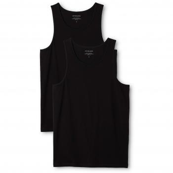 Jack & Jones Basic Black Tank Top 2-Pack for Men